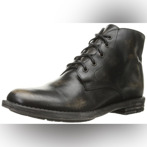 Bed Stu Hoover Chukka boots black leather lace up boots size‎ 10.5